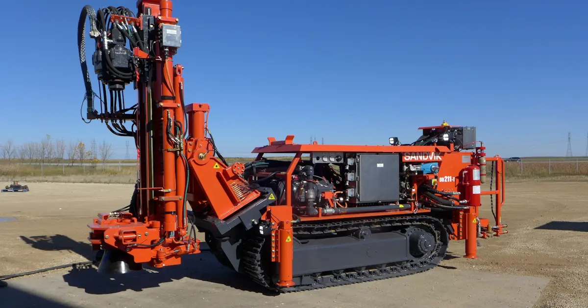 Sandvik DU211-T ITH (In The Hole) Drill Rig For Underground Drilling