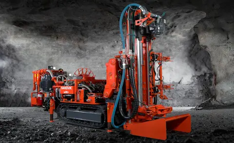 DU311-TVK Tracked in-the-hole production drill rig