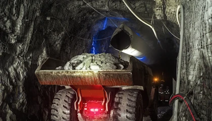 Hauling machine in mine